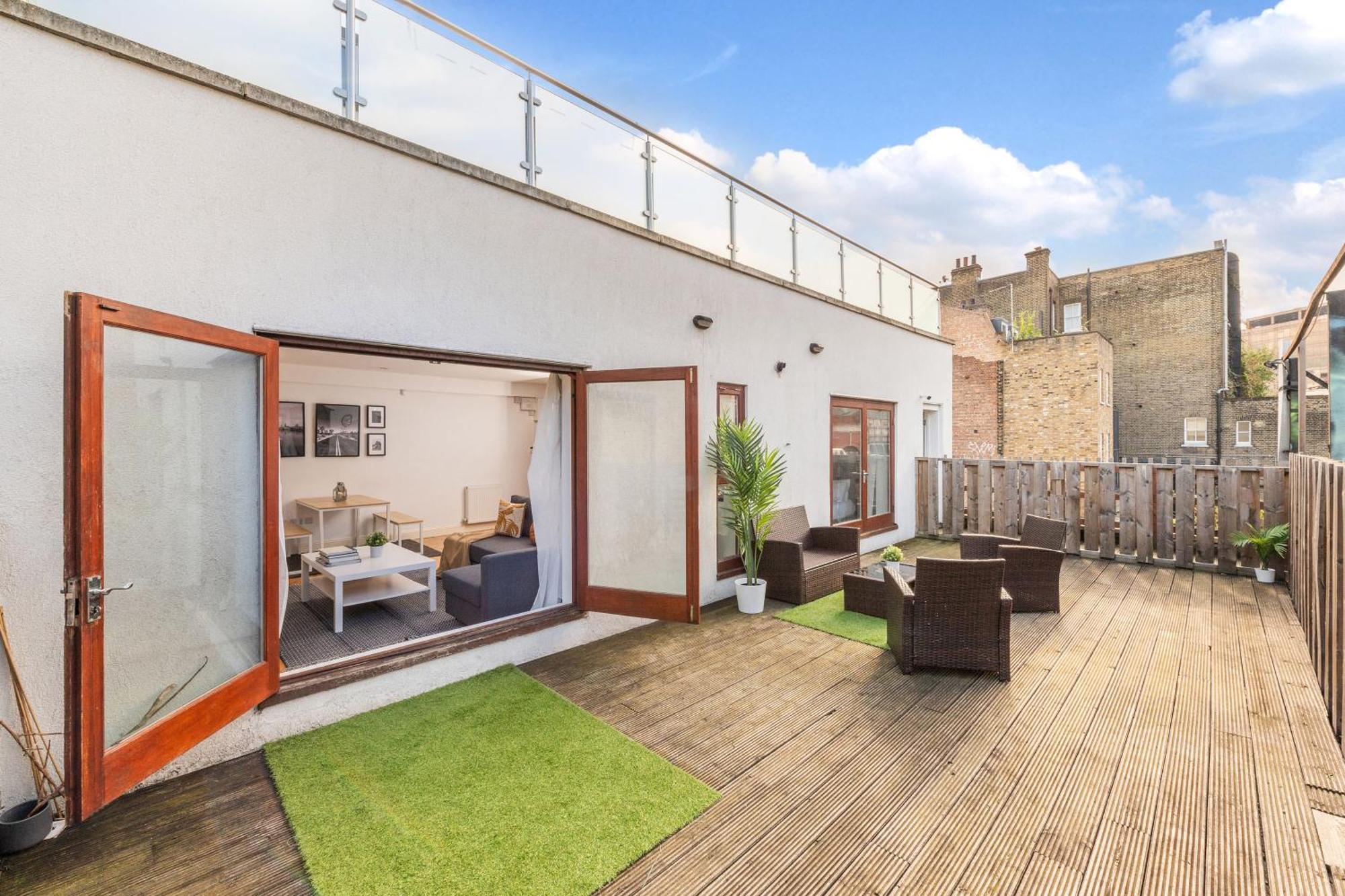London Waterloo Apartment With Large Private Terrace - View Of The London Eye - 1 Bedroom 1 Bath מראה חיצוני תמונה